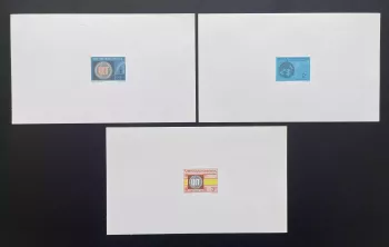 Viêt Nam Sud 1973 YT 458-460 épreuve de luxe UIT télécommunications globe