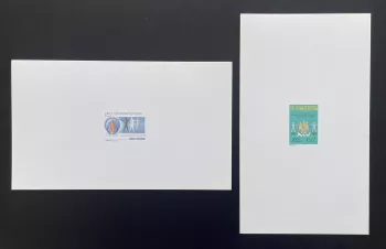 Viêt Nam Sud 1974 YT 464 465 épreuve de luxe Droits Homme Flamme