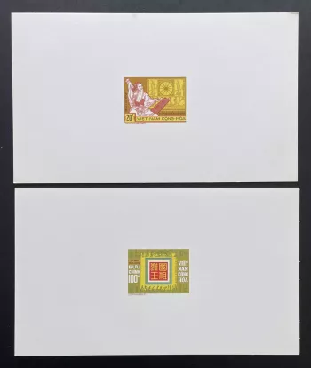Viêt Nam Sud 1974 YT 482 483 épreuve de luxe Hùng Vương rois fondateurs