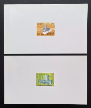 Viêt Nam Sud 1974 YT 484 485 épreuve de luxe Bibliothèque nationale