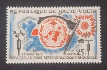 Haute-Volta 1961 Mi. 96 Journée météorologique mondiale OMM WMO
