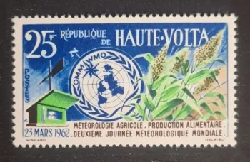 Haute-Volta 1962 Mi. 99 Journée météorologique mondiale OMM agriculture