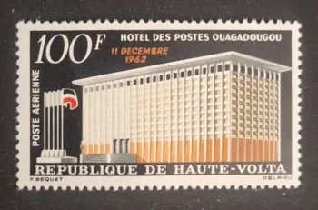 Haute-Volta 1962 Mi. 114 Poste aérienne Hôtel des Postes Ouagadougou