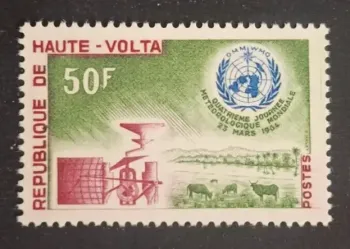 Haute-Volta 1964 Mi. 145 Journée météorologique mondiale OMM radar