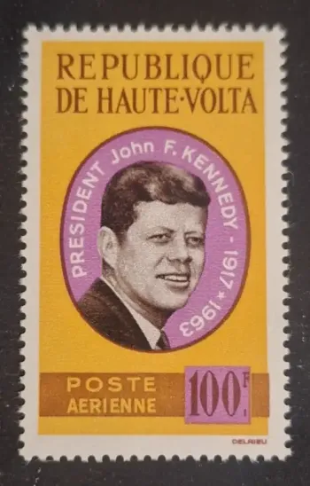 Haute-Volta 1963 Mi. 155 Président John F. Kennedy poste aérienne