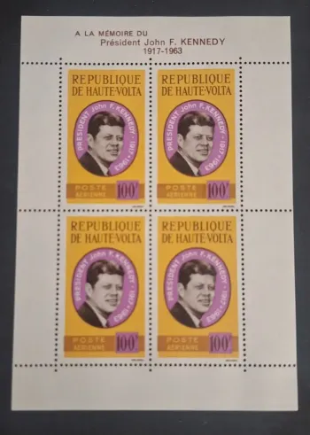 Haute-Volta 1963 Mi. Bl. 2 Président John F. Kennedy mémoire