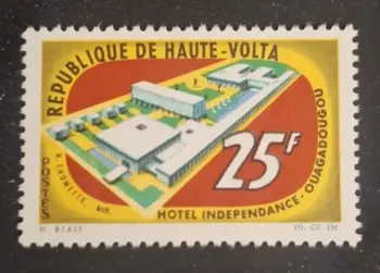 Haute-Volta 1964 Mi. 156 Hôtel Indépendance Ouagadougou architecture