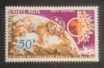 Haute-Volta 1965 Mi. 161 Poste aérienne journée météorologique OMM