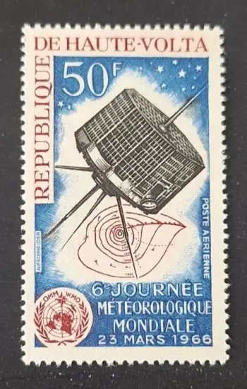 Haute-Volta 1966 Mi. 181 Journée météorologique mondiale satellite