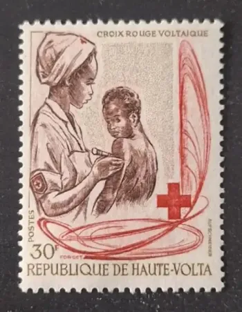 Haute-Volta 1970 Mi. 307 Croix-Rouge voltaïque infirmière enfant