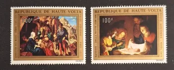 Haute-Volta 1972 Mi. 410-411 Noël Adoration Mages Nativité Dürer