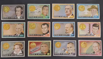 Haute-Volta 1973 Mi. 483-494 Zodiaque personnalités Pelé Kennedy Lénine