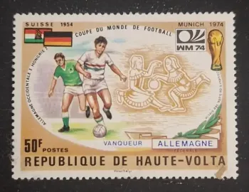 Haute-Volta 1974 Mi. 526 Coupe du Monde football Munich WM 74 Allemagne
