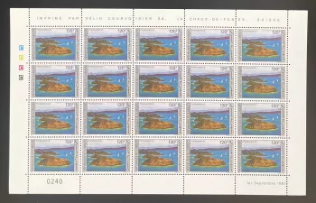Djibouti 1991 YT 682 sheet Philexafrique island volcano landscape