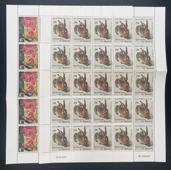 Djibouti 1978 YT PA 125-126 Gauguin Dürer Hare Painting sheet