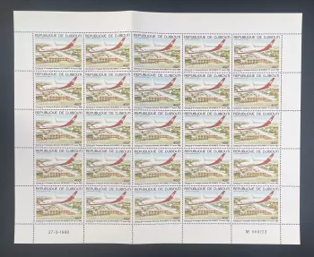 Djibouti 1980 YT PA 140 sheet Air Boeing aviation
