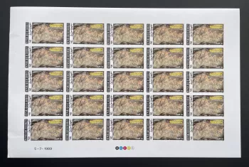 Djibouti 1989 YT 658 ND planche gravure rupestre peinture Madow art