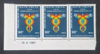 Haute-Volta 1981 Mi. 830 Journée mondiale UIT télécommunications santé