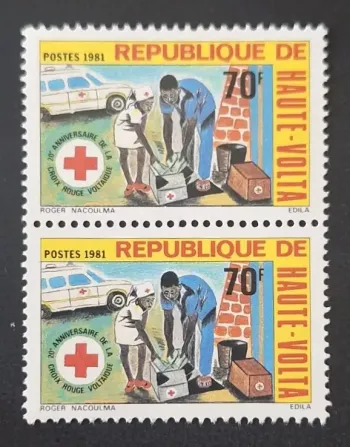 Haute-Volta 1981 Mi. 835 Croix-Rouge 20e anniversaire ambulance