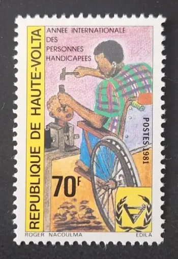 Haute-Volta 1981 Mi. 836 Année internationale personnes handicapées