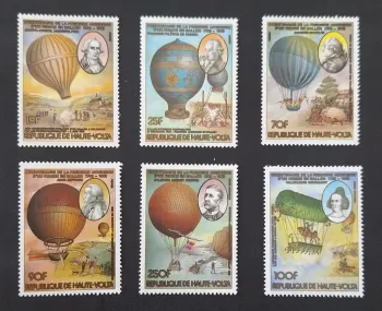 Upper Volta 1983 Mi. 884-889 Montgolfier balloon bicentenary