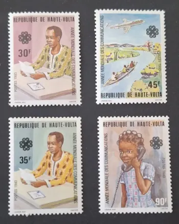 Haute-Volta 1983 Mi. 895-898 Année mondiale communications