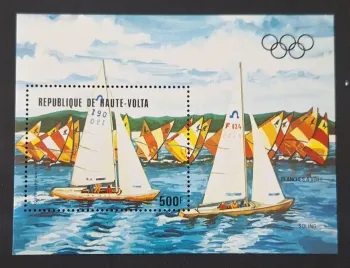 Haute-Volta 1983 Mi. Bl. 69 Jeux Olympiques voile Soling régate