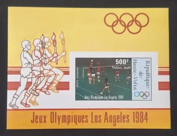 Haute-Volta 1984 Mi. Bl. 70 ND JO Los Angeles volleyball