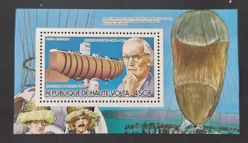 Haute-Volta 1983 Mi. 944 (Bl.) Auguste Piccard ballon bathyscaphe