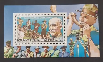 Haute-Volta 1984 Mi. 945A (Bl.) Scoutisme Baden-Powell Scouts Jamboree