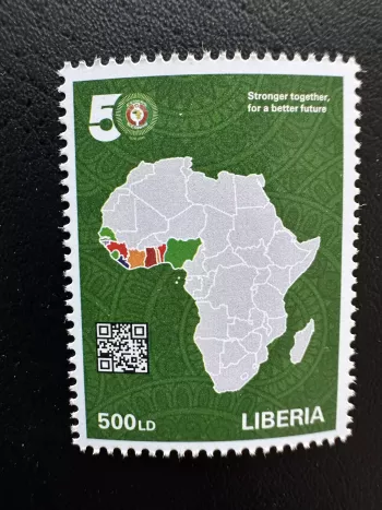 Liberia 2026 CEDEAO ECOWAS 50 ans Afrique carte organisation régionale