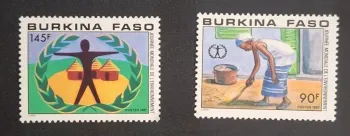 Burkina Faso 1987 Mi. 1143-1144 Journée mondiale environnement