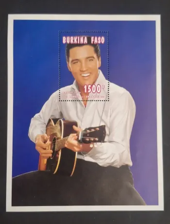 Burkina Faso 1995 Mi. Bl. 145 Elvis Presley guitare musique rock