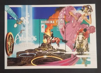 Burkina Faso 1996 Mi. Bl. 150 Jeux Olympiques Atlanta équitation