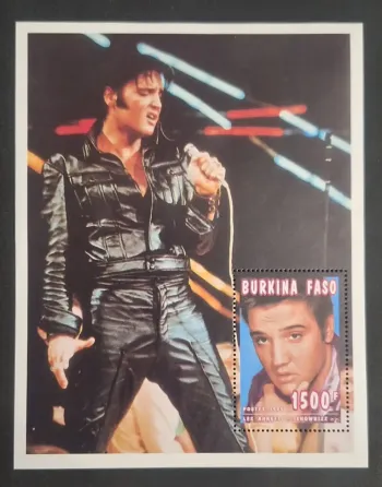 Burkina Faso 1995 Mi. Bl. 161 Elvis Presley rock musique showbizz