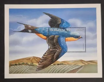 Burkina Faso 1998 Mi. Bl. 179 Hirondelle rustique oiseau faune
