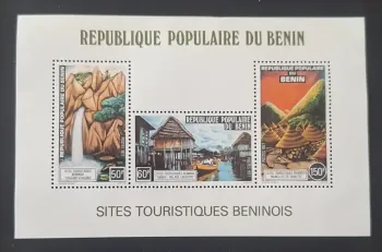 Benin 1977 Mi. Bl. 3 Tourist Sites Atacora Waterfall Ganvié Savalou