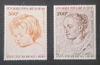 Benin 1977 Mi. 123-124 Rubens painting portrait child woman airmail