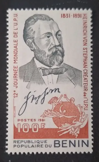 Bénin 1981 Mi. 270 Heinrich von Stephan UPU Journée mondiale poste