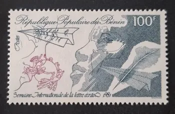 Bénin 1981 Mi. 271 Semaine internationale lettre écrite plume