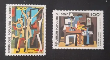 Bénin 1981 Mi. 272-273 Picasso La Danse Les Trois Musiciens peinture