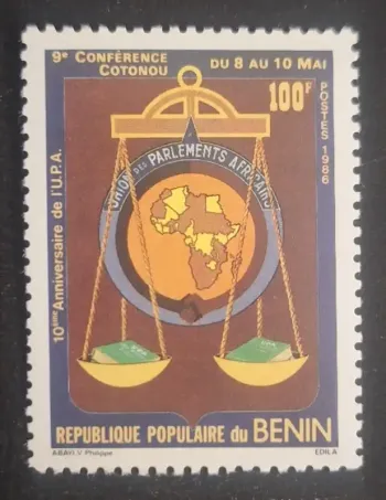 Bénin 1986 Mi. 434 Union Parlements Africains UPA Conférence Cotonou