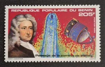 Bénin 1986 Mi. 435 comète Halley sonde spatiale astronomie espace