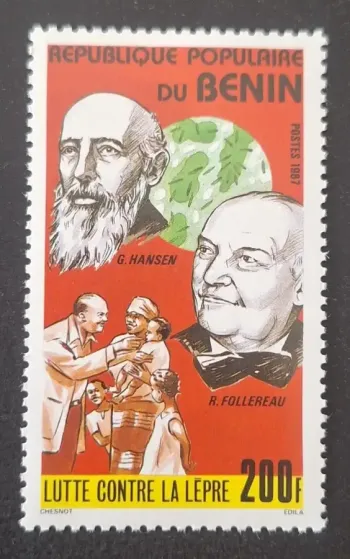 Bénin 1987 Mi. 459 Lutte contre la lèpre Hansen Follereau médecine