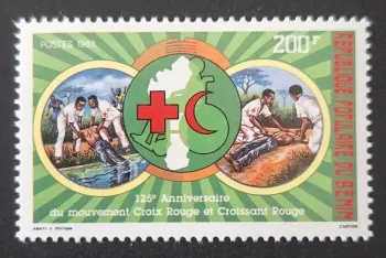 Bénin 1988 Mi. 463 125e anniversaire Croix-Rouge Croissant-Rouge