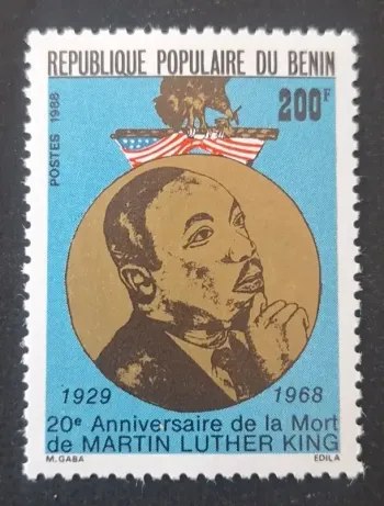 Bénin 1988 Mi. 465 Martin Luther King 20e anniversaire mort