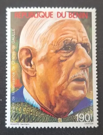 Bénin 1990 Mi. 499 Charles de Gaulle centenaire naissance portrait
