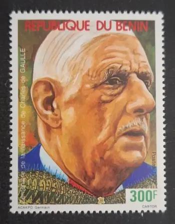 Bénin 1992 Mi. 534 Charles de Gaulle centenaire naissance président