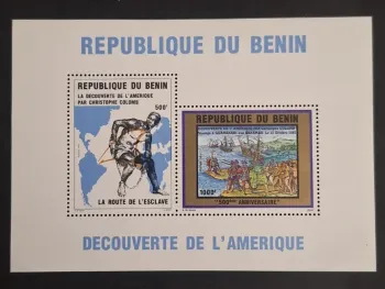 Bénin 1992 Mi. Bl. 7 Christophe Colomb découverte Amérique esclave