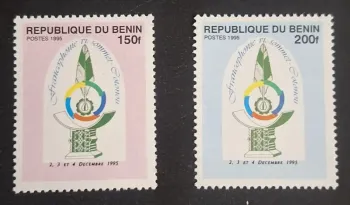 Bénin 1995 Mi. 716-717 Francophonie VIe sommet Cotonou décembre